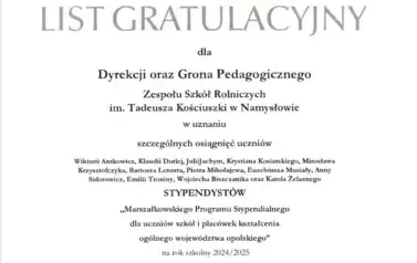 Marszałkowski Program Stypendialny 1